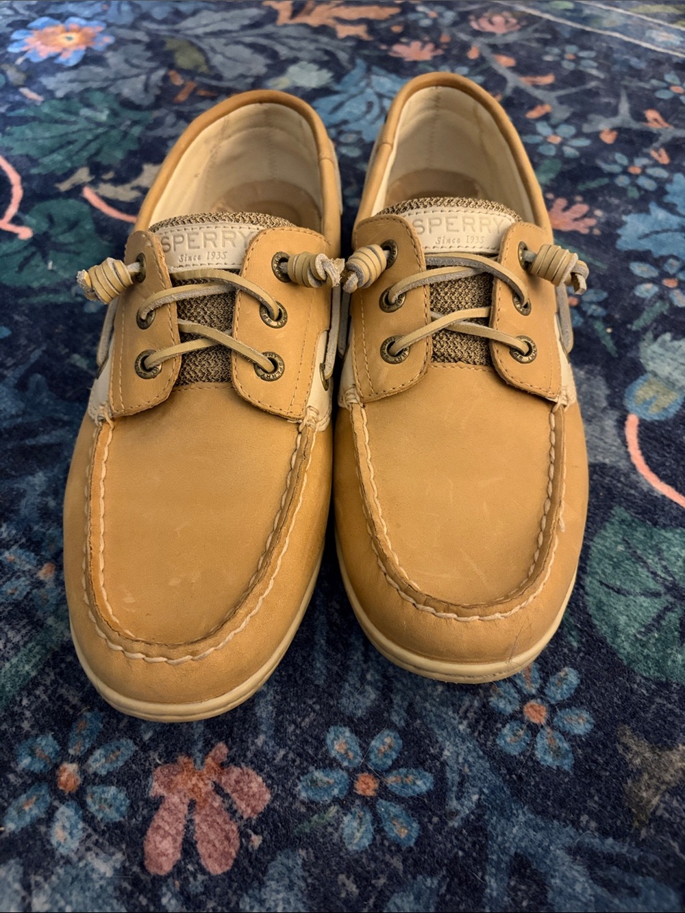 Sperry Women’s  Wheat Leather Boat Shoes - Picture 4 of 5